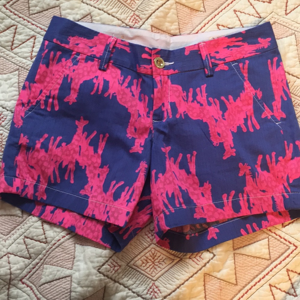 Lilly Pulitzer Callahan Short Giraffe NWT Size 0